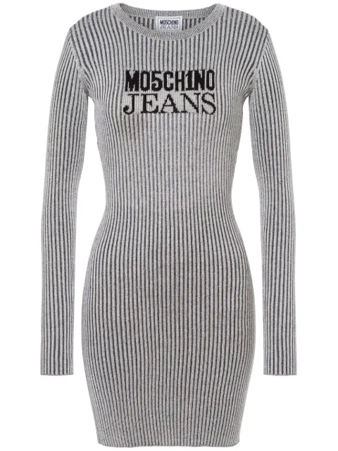 MOSCHINO JEANS cut-out striped dress J04903205 - 0