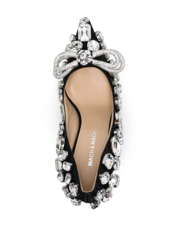 MACH & MACH ビジュートリム パンプス | ブラック | FARFETCH JP