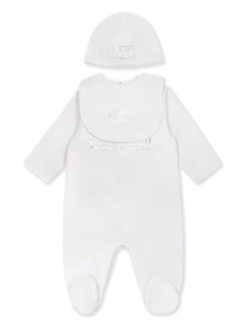 logo-print babygrow set 