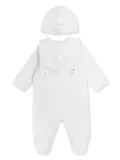 Balmain Kids logo-print babygrow set - White