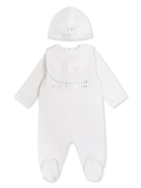 logo-print babygrow set 