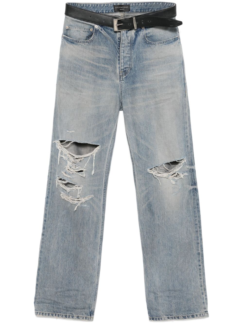 integrated-belt jeans