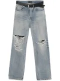 Balenciaga integrated-belt jeans - Blue