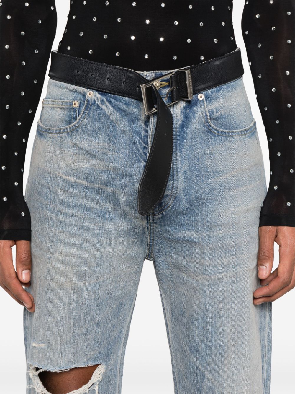 Balenciaga integrated-belt jeans Men