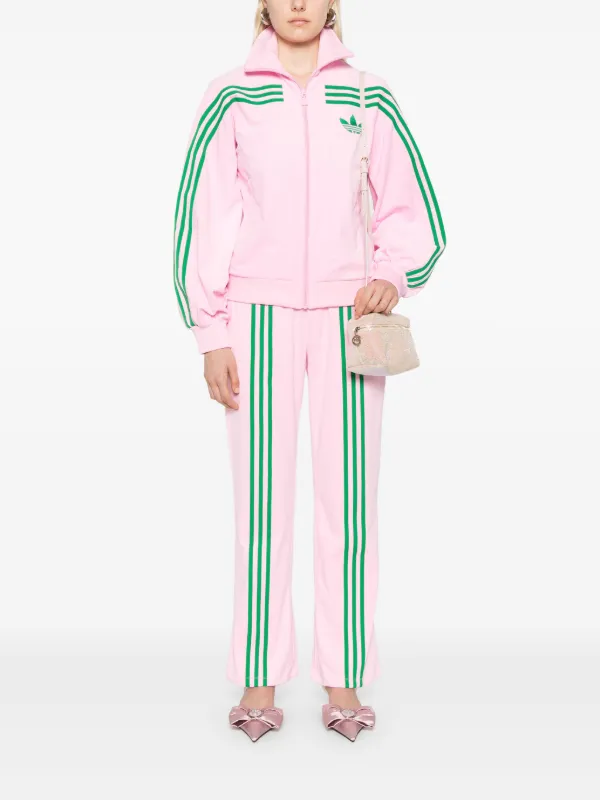 Adidas Pantalon De Jogging En Velours Rose FARFETCH FR
