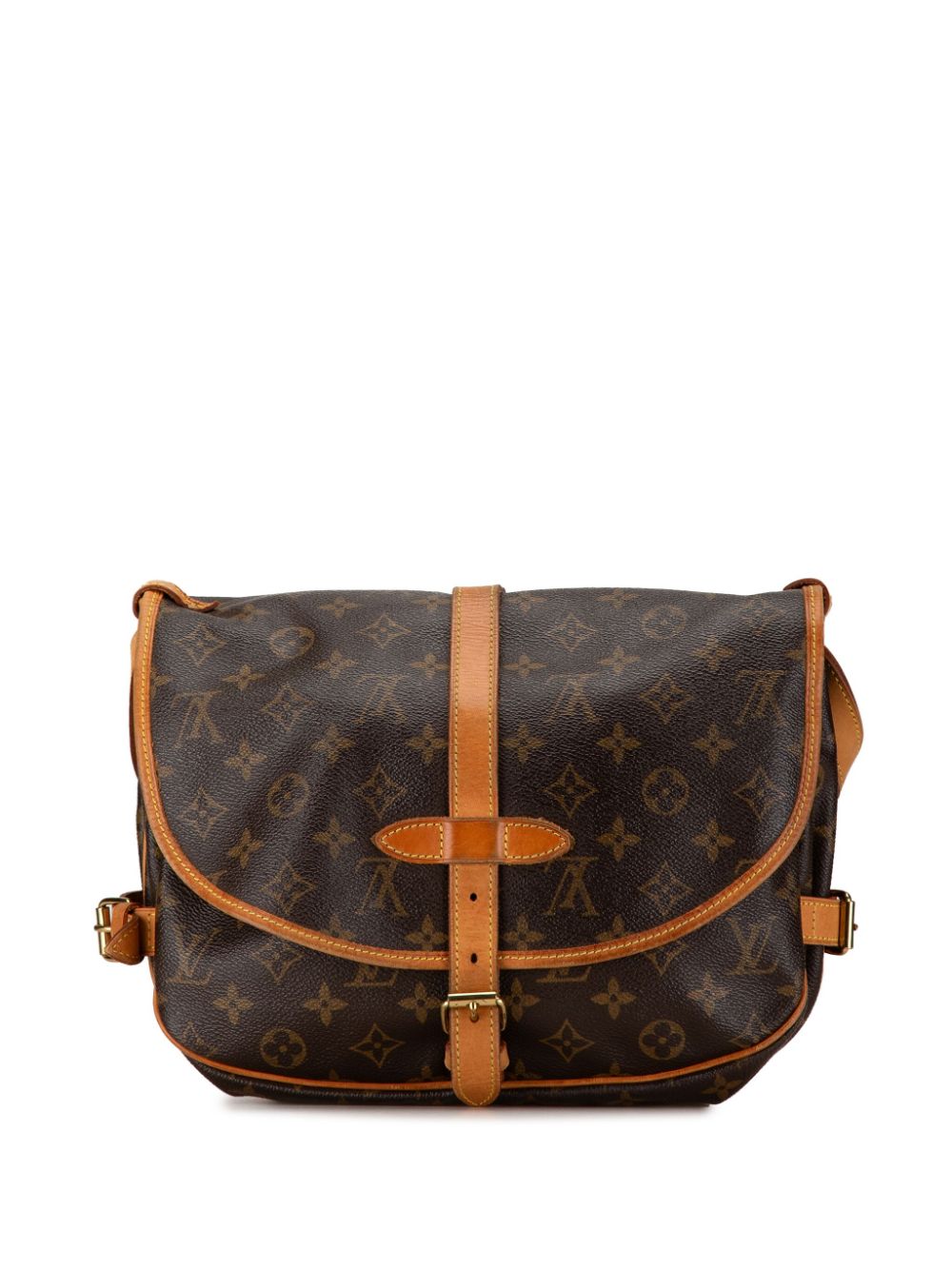 Louis Vuitton Pre-Owned 2001 Monogram Saumur 30 crossbodytas - Bruin