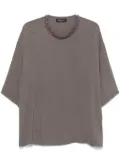 Fabiana Filippi bead-embellished blouse - Grey