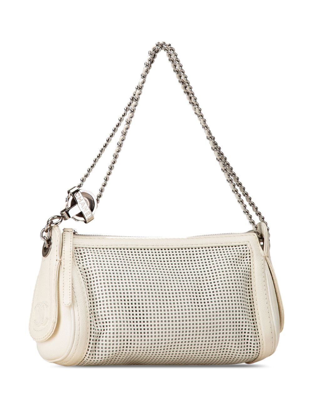 CHANEL 2004-2005 Caviar Perforated Pulley shoulder bag Women