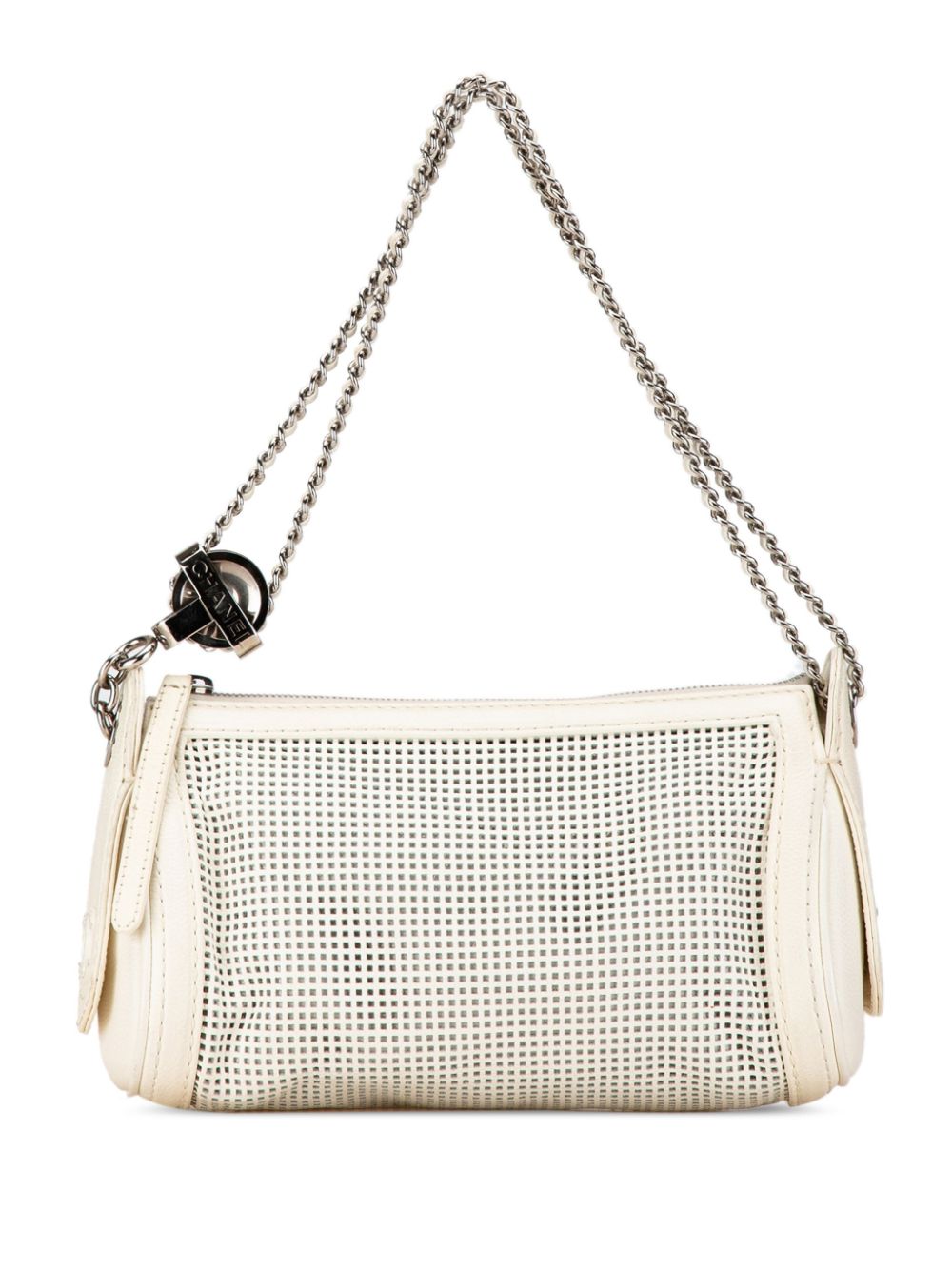 Affordable HOT SALE CHANEL 2004-2005 Caviar Perforated Pulley shoulder bag Women