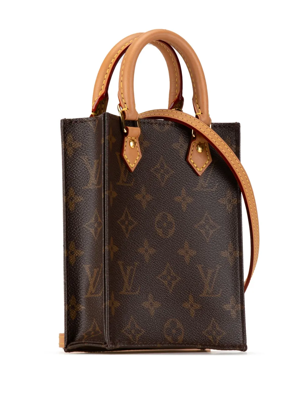 Cheap Louis Vuitton Pre-Owned 2020 Monogram Petit Sac Plat satchel WOMEN