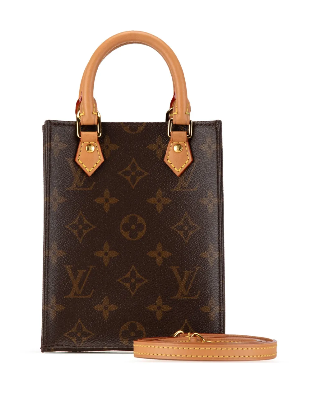 Cheap Louis Vuitton Pre-Owned 2020 Monogram Petit Sac Plat satchel WOMEN