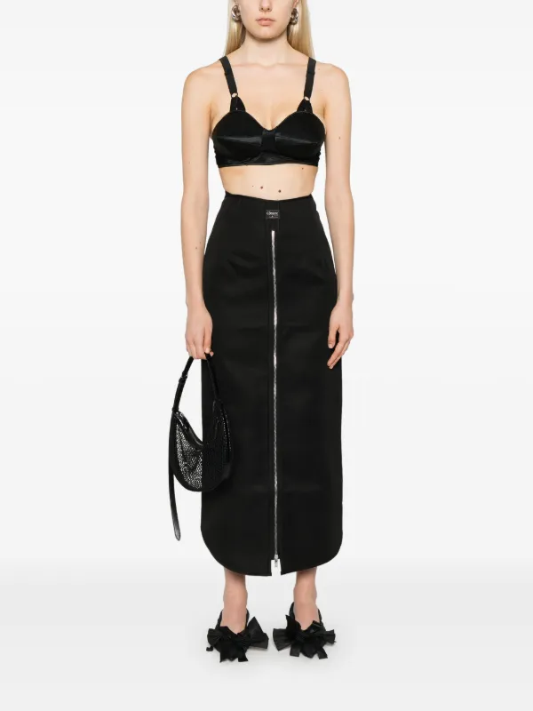 Coperni Zip Maxi Skirt | Black | FARFETCH GE