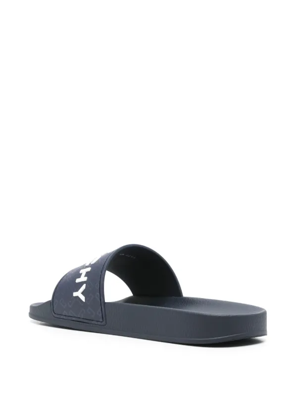 【Givenchy】ブラック Monogram 72 プールスライド Givenchy Monogram 72 Pool Slides in Black for Men | Lyst