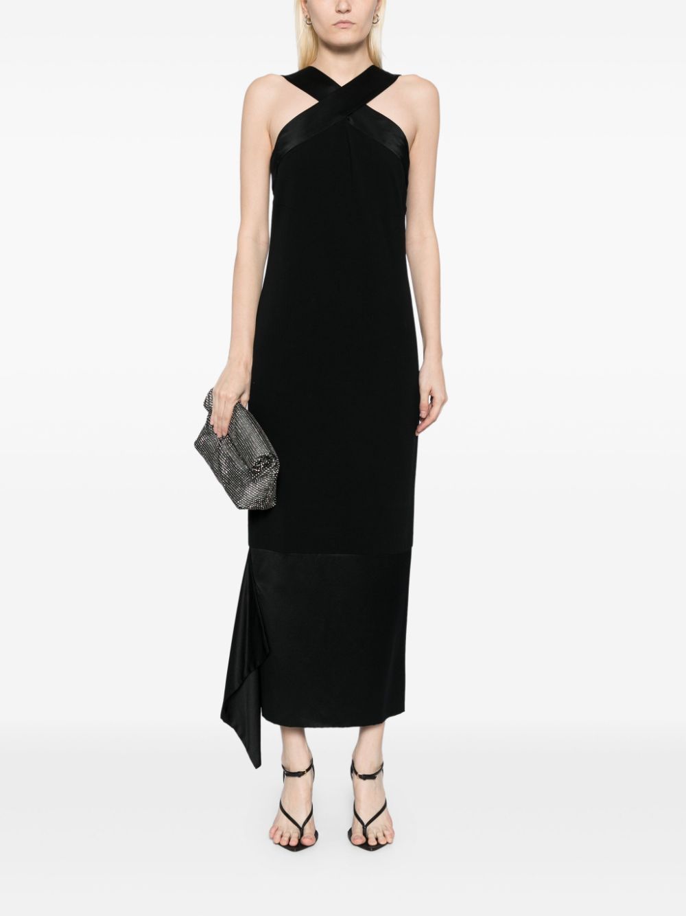 Affordable HOT SALE CHANEL 1998 draped sleeveless dress Women