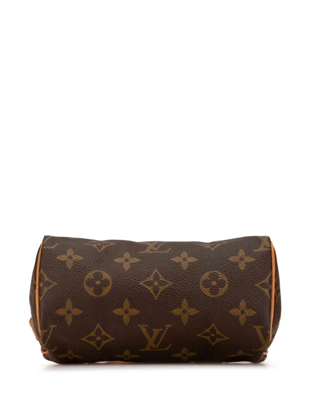 Louis Vuitton Pre-Owned 2020-2024 Monogram Nano Speedy Bandouliere boekentas - Bruin