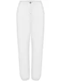 MOSCHINO JEANS elasticated-ankles track pants - White