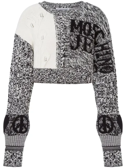 MOSCHINO JEANS cropped sweater 
