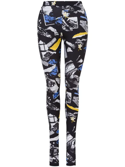 MOSCHINO JEANS graphic-print leggings 