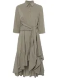 Talbot Runhof high-low midi dress - Grey