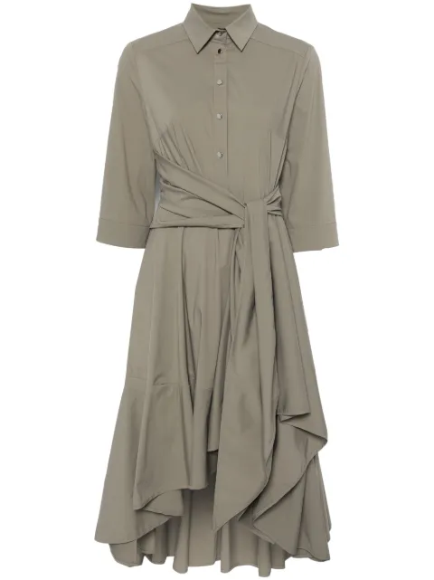 Talbot Runhof vestido midi con diseño asimétrico