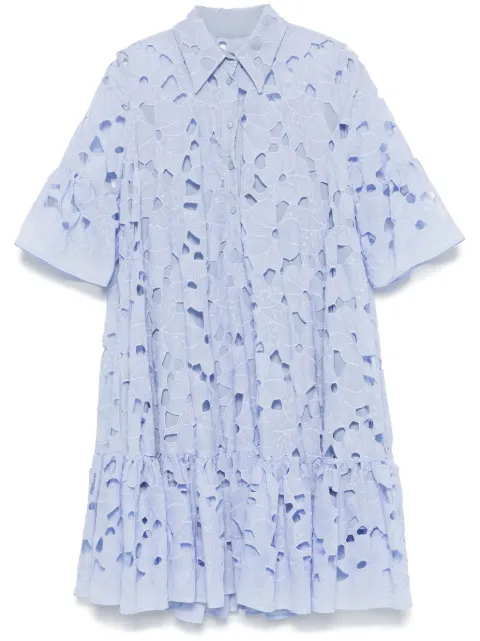 Talbot Runhof vestido corto de encaje