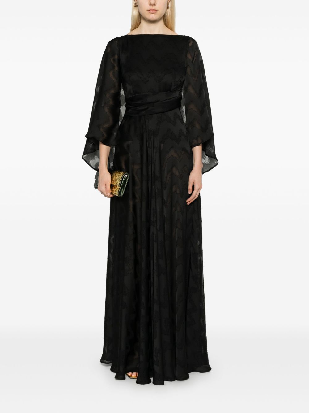 Talbot Runhof Molara1 maxi-dress - 999 BLACK