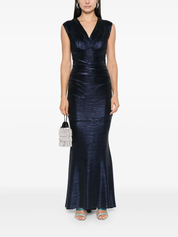 Talbot Runhof Pleated Gown