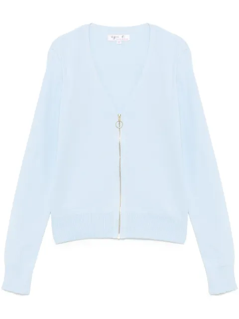 agnès b.  zip-up cardigan