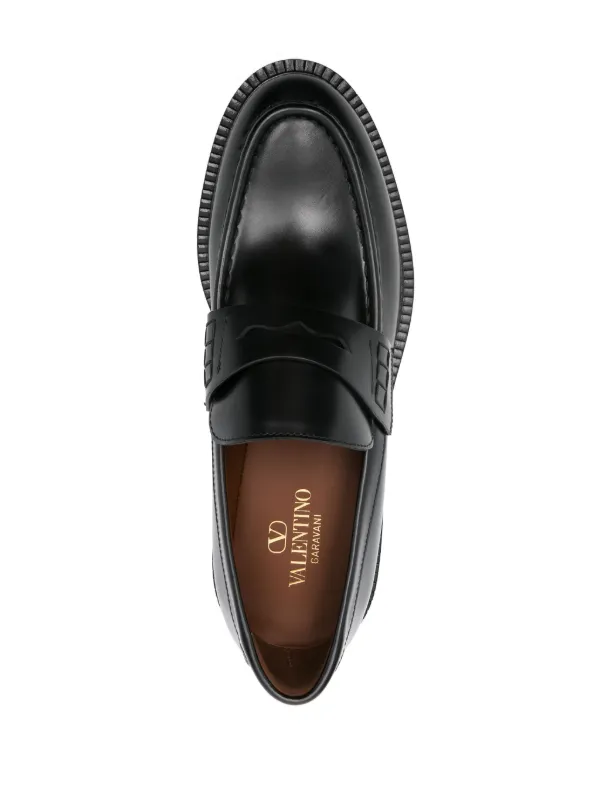 関税込♪*VALENTINO GARAVANI*Vロゴ ローファー Valentino Garavani Vロゴ ローファー | ブラック | FARFETCH JP