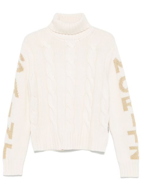 MC2 Saint Barth logo-jacquard turtleneck sweater Women