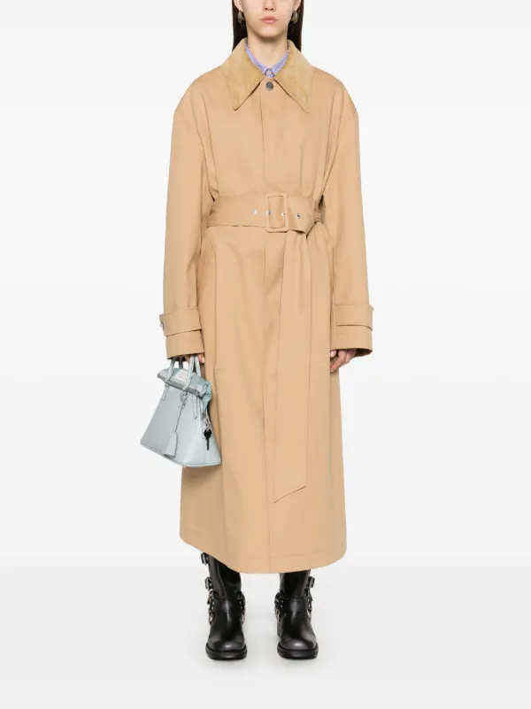 AMI Paris ベルテッド コート | ニュートラル | FARFETCH JP