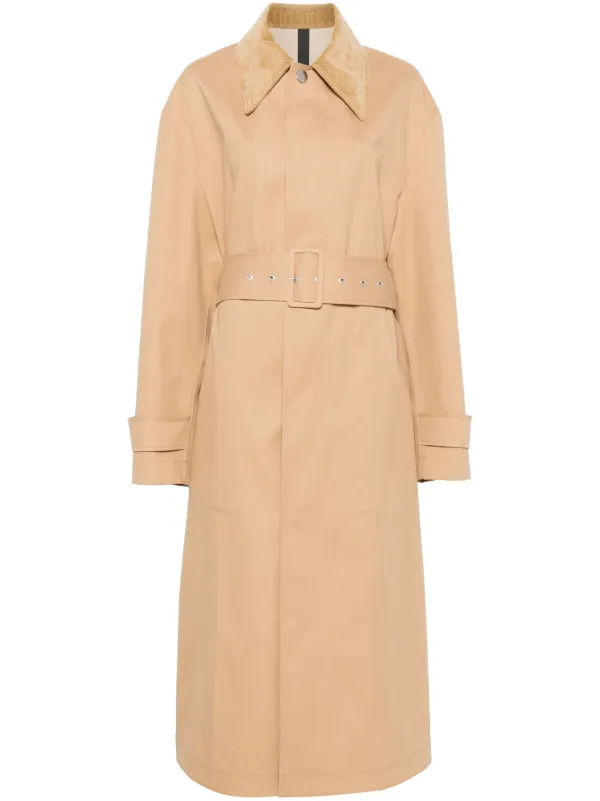AMI Paris ベルテッド コート | ニュートラル | FARFETCH JP