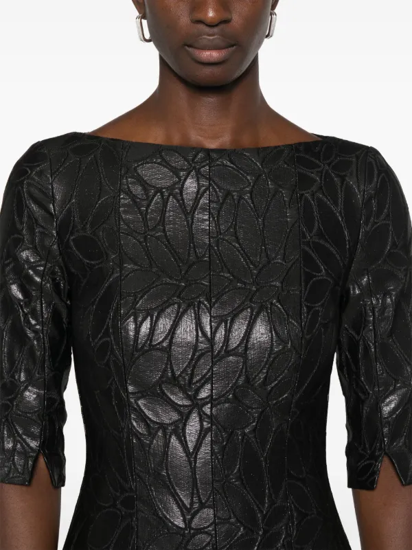 Talbot Runhof Bogna5 Midi Dress | Black | FARFETCH Talbot Runhof Bogna5 Midi Dress | Black | FARFETCH