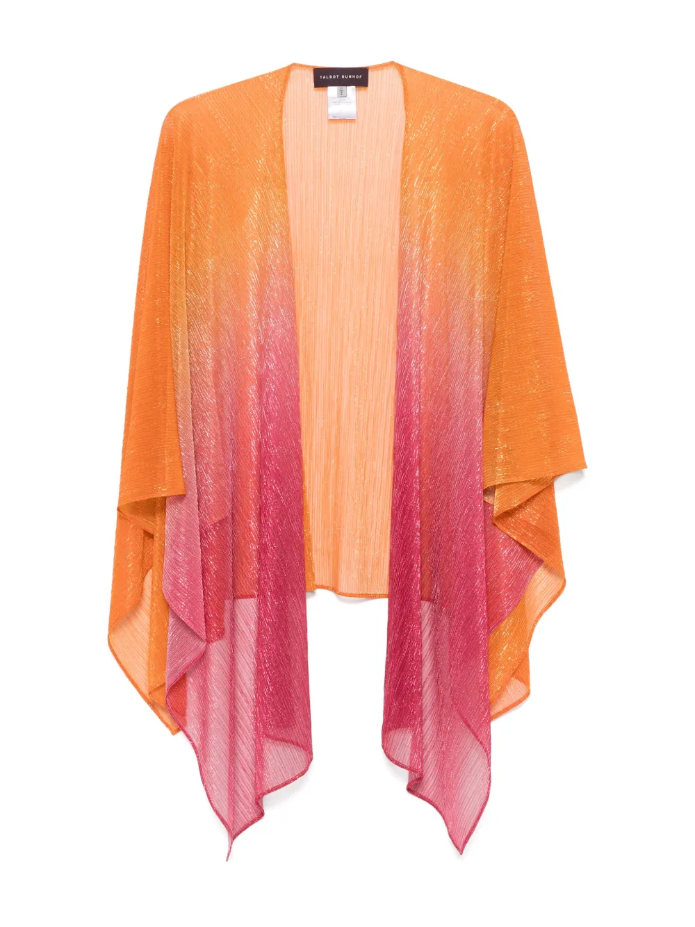 Talbot Runhof ombré-effect scarf | Orange | Image 1