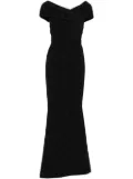 Talbot Runhof metallic maxi dress - Black