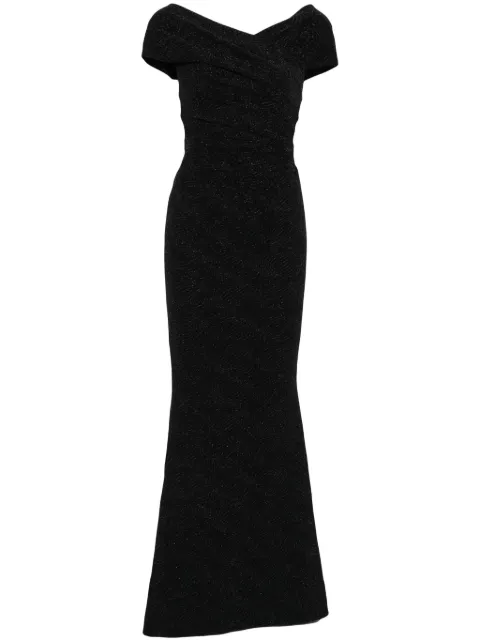 Talbot Runhof metallic maxi dress