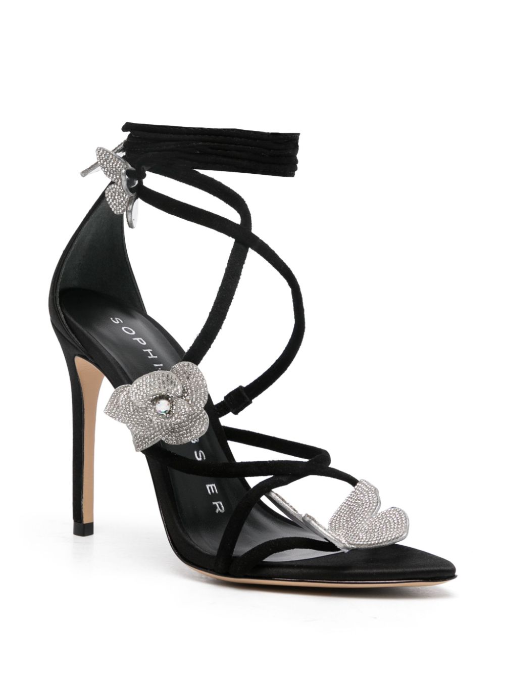 Sophia Webster 100mm Titania sandals - Zwart