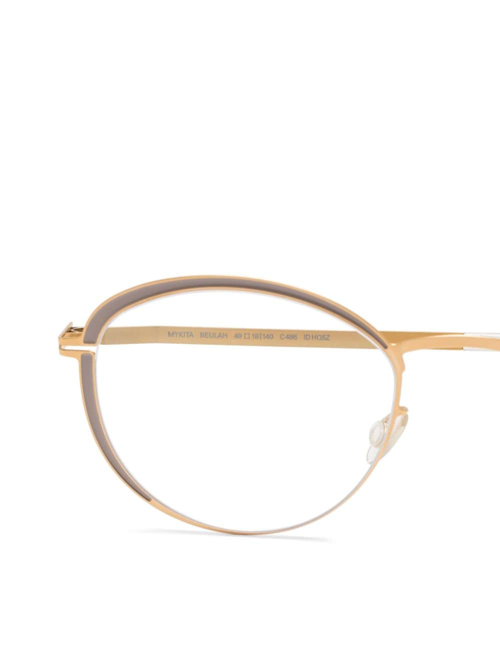 Shop Mykita Beulah Glasses In Gold