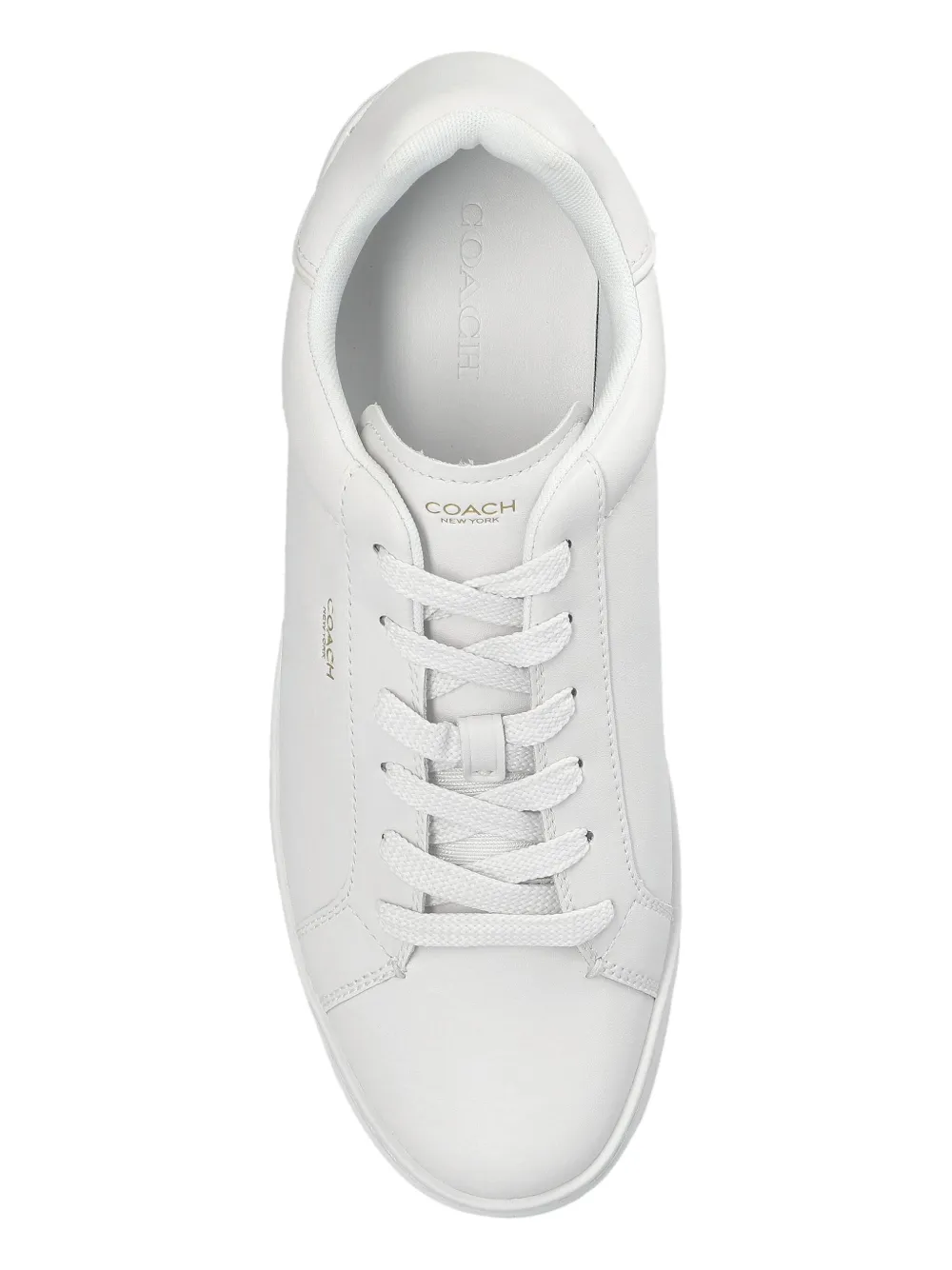 Coach white leather sneakers on sale