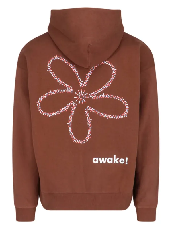 Deals Awake New York Brown Classic Outline Logo Hoodie - NWT