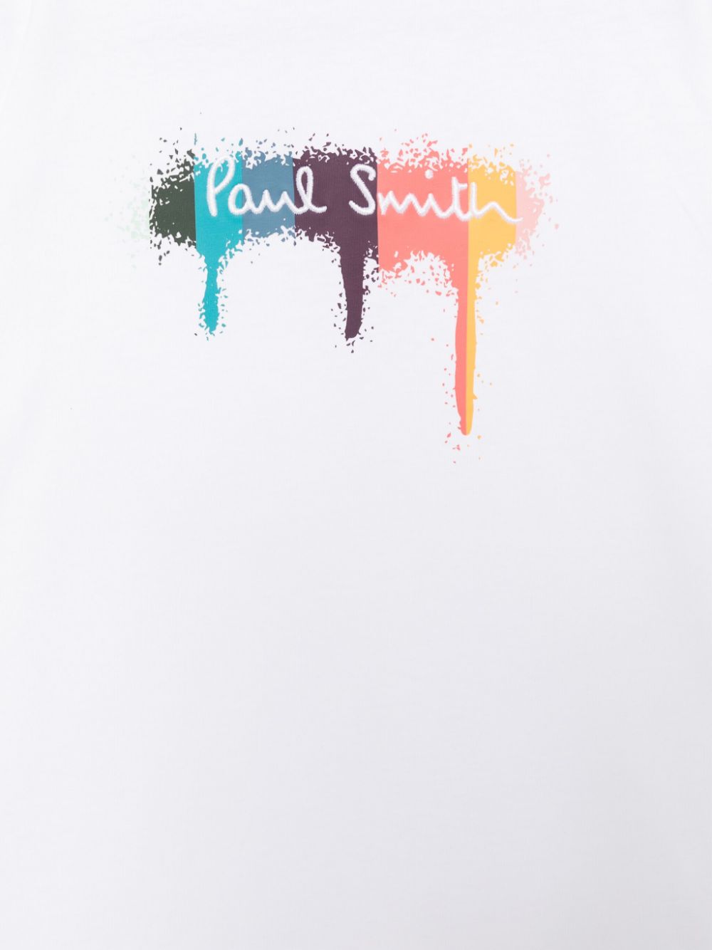 Paul Smith Junior T-shirt met artist streep Wit