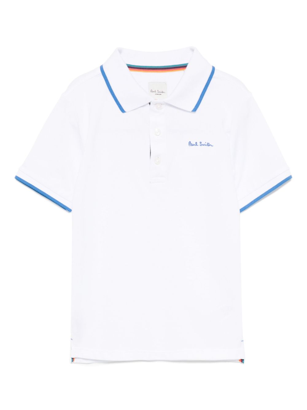 Paul Smith Junior Poloshirt met kenmerkende print Wit