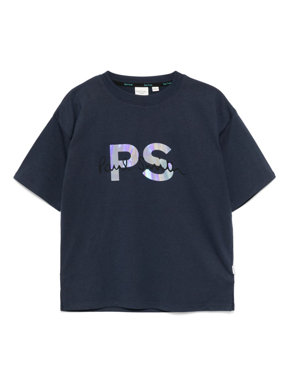 Paul Smith Junior T-shirt met logoprint Blauw