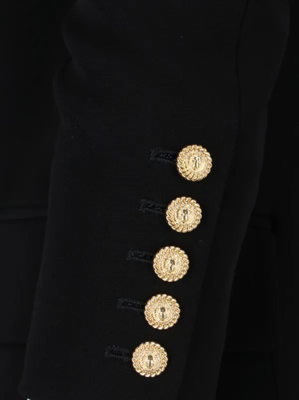 【関税込み】Balmain ブラック フリンジ テーラードジャケット Balmain テーラード ジャケット | ブラック | FARFETCH JP