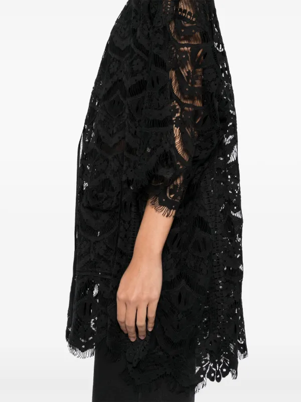 Chlo Lace Poncho - Black Chlo Lace Poncho - Black