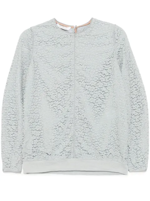 Chloé Pre-Owned top de encaje