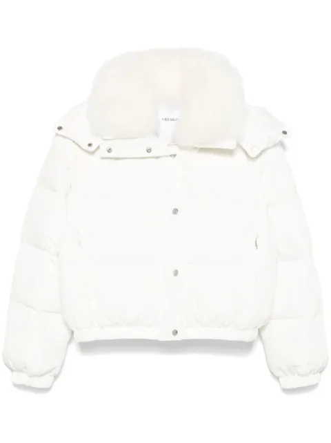 Yves Salomon contrasting-collar ski jacket