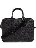 Coach logo-embossed laptop bag - Black