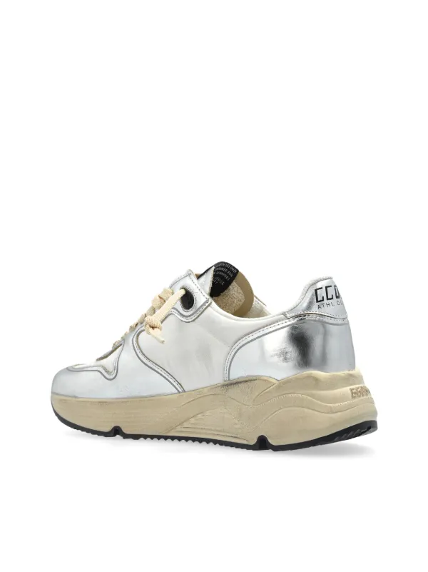 【関税込み】Golden Goose シルバー Marathon スニーカー Women's Marathon with silver ripstop nylon upper and gold star
