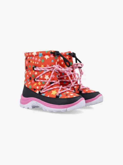 Stella McCartney Kids дутые сапоги с узором